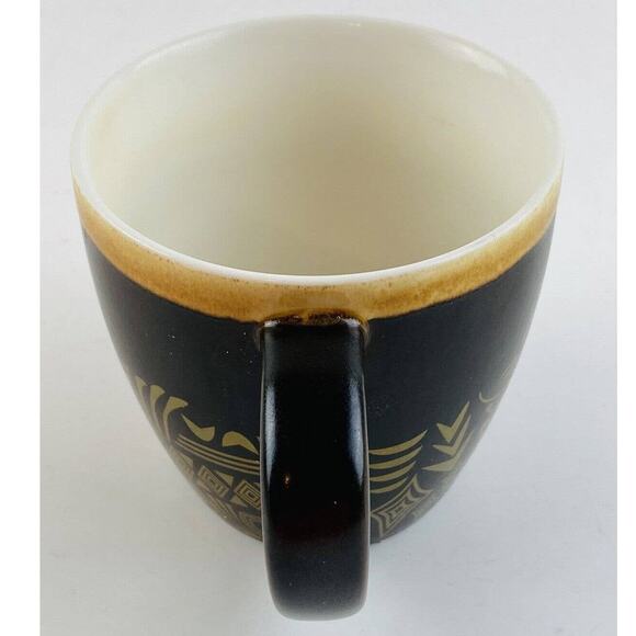 Starbucks Coffee - Brown Mug Gold Design - 12 oz - New Bone China - 2011 Diamond - Picture 3 of 9